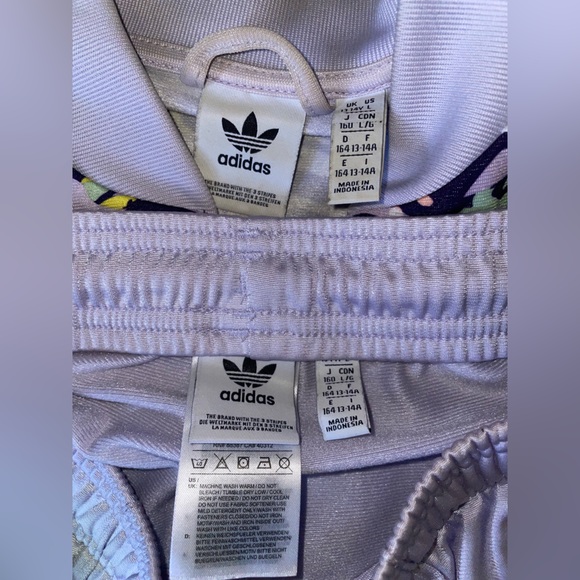 Kids Adidas purple tracksuit - Picture 3 of 5